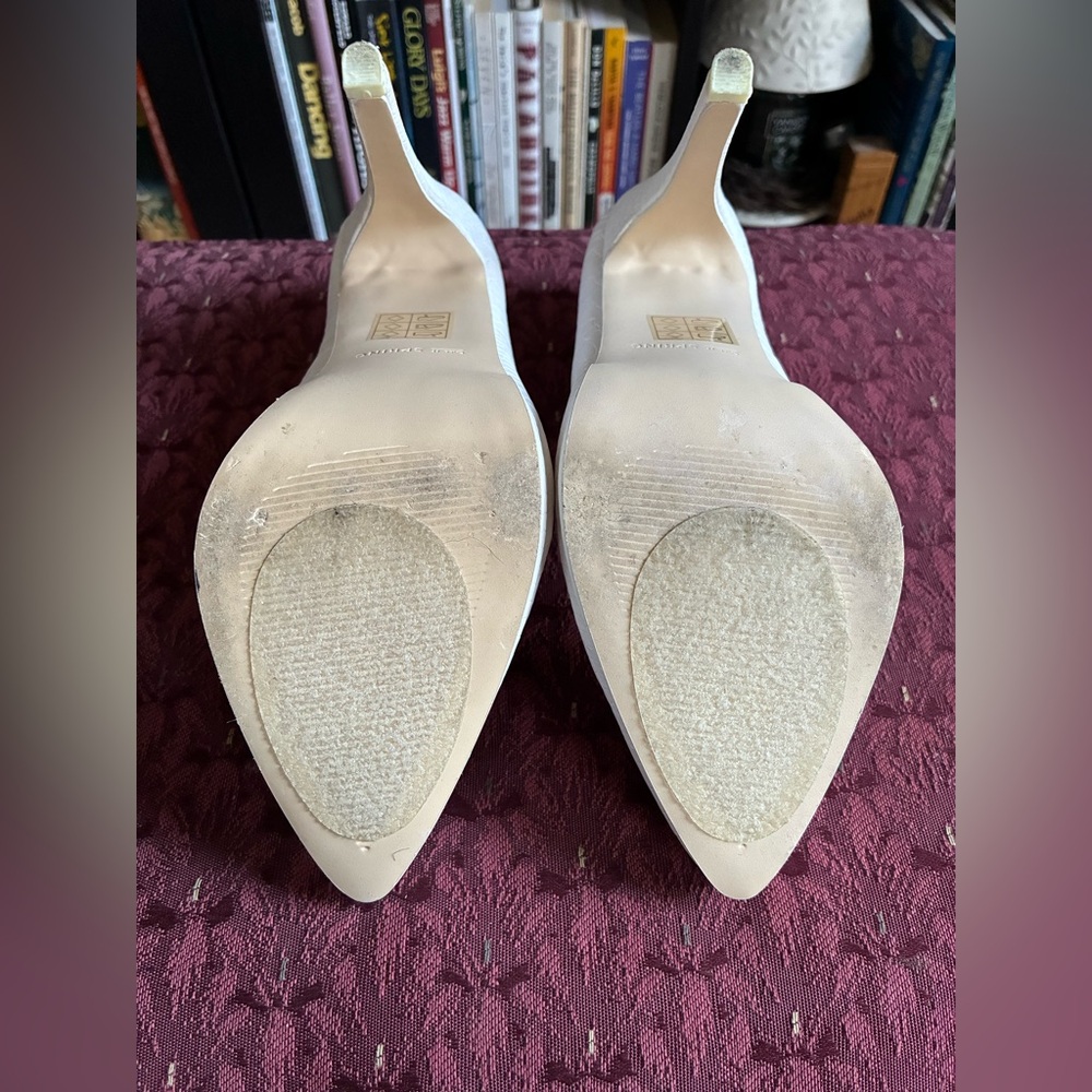 Call it spring white snakeskin pumps - Picture 2 of 6